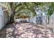 Backyard with brick patio, outdoor pergola and storage shed at 2072 Grandview S Ave, Sanford, FL 32771