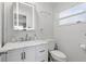 Updated bathroom with a marble vanity, recessed lighting, and lots of storage at 2072 Grandview S Ave, Sanford, FL 32771