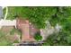 An overhead view of the house showing the roof, yard, and driveway at 2715 Wekiva Meadows Ct, Apopka, FL 32712