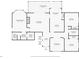 A detailed first floor plan with bedroom, bathroom, kitchen, living, and dining rooms at 2715 Wekiva Meadows Ct, Apopka, FL 32712