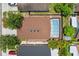 Aerial view of home showcasing the fenced pool, backyard and roof at 2933 Birmingham Blvd, Orlando, FL 32829