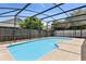 Sparkling screened-in pool with spacious patio area and lush landscaping at 2933 Birmingham Blvd, Orlando, FL 32829