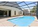 Backyard screened pool with clear blue water, neutral patio, and privacy fencing, perfect for relaxation at 2933 Birmingham Blvd, Orlando, FL 32829