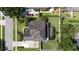 Stunning aerial view showcases the home's well-maintained landscaping and private screened-in lanai at 325 Green Ash Ln, Sanford, FL 32771