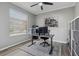 Bedroom with large window, work station and lots of storage space at 325 Green Ash Ln, Sanford, FL 32771