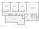 Floor plan of the second floor with four bedrooms, three bathrooms and stairwell to the floor below at 4030 Cool Water Ct, Winter Park, FL 32792