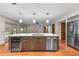 Bright kitchen with backyard view at 4030 Cool Water Ct, Winter Park, FL 32792