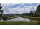 A scenic view features a pond surrounded by trees at 5160 Conroy Rd # 1437, Orlando, FL 32811