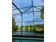 Picture of rainbow over the lake and fountain from the lanai at 6160 Froggatt St, Orlando, FL 32835