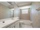 Neutral bathroom with combination shower and tub and modern fixtures at 6416 Jackwood Ct, Orlando, FL 32818