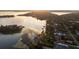 Breathtaking aerial view of the luxury waterfront community with lake access and lush landscaping at 11018 Lake Butler Blvd, Windermere, FL 34786