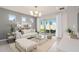 Bright living room featuring modern furnishings, natural light, and sliding glass doors leading to an outdoor space at 1811 Spring Shower Cir, Kissimmee, FL 34744