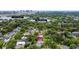 Aerial view showing the property's proximity to Lake Ivanhoe and Little Lake Ivanhoe at 2021 University Dr, Orlando, FL 32804