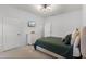 Bright bedroom showcases ample closet space, carpet, and a ceiling fan at 209 Villa Di Este Ter # 205, Lake Mary, FL 32746