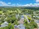 A residential neighborhood boasts well-kept homes, and a nearby green golf course beneath a vibrant, cloud-filled sky at 3226 Helen Ave, Orlando, FL 32804
