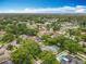 An aerial view of a residential neighborhood with many mature trees, featuring several homes with pools at 404 Broadview Ave, Altamonte Springs, FL 32701