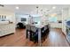 Open-concept kitchen and living area features a large island with seating at 404 Broadview Ave, Altamonte Springs, FL 32701