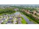 Scenic aerial view of community homes located next to a waterway at 4952 Longmeadow Park St, Orlando, FL 32811