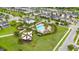 Aerial view of the neighborhood pool, playground, and recreation areas at 4952 Longmeadow Park St, Orlando, FL 32811