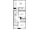 Second floor plan with primary bedroom and bath, two additional bedrooms, bath, and laundry area at 504 Pine Ridge Ct, Lake Wales, FL 33859