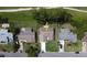 Aerial view of a single-Gathering home in a quiet community at 550 Eagle Dr, Daytona Beach, FL 32117