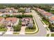 Aerial view of the neighborhood showcasing well-maintained homes, mature trees, and beautiful landscaping at 682 Canopy Estates Dr, Winter Garden, FL 34787
