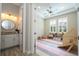 Playroom with neutral-colored walls, ceiling fan, and large windows which allow for natural light at 682 Canopy Estates Dr, Winter Garden, FL 34787