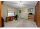 Bedroom has carpet flooring, standard closet and window creating a comfortable and functional space at 985 Willow Run Ln, Winter Springs, FL 32708