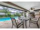 Outdoor pool with covered lanai, ideal for relaxing and enjoying the outdoors at 985 Willow Run Ln, Winter Springs, FL 32708
