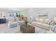 Inviting living room featuring an open design with neutral tones, a cozy sofa, and an adjacent dining area at 10322 Marconi Ave, Orlando, FL 32827