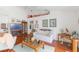 Cozy living room with light colored walls and hardwood floors at 109 Hunter Point Ct, Debary, FL 32713