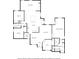 Detailed floor plan showcasing the layout of the home, including bedrooms, kitchen, and living areas at 1301 Johns Cove Ln, Oakland, FL 34787