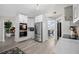 Modern kitchen with stainless steel appliances, sleek cabinets, and an open layout at 1301 Johns Cove Ln, Oakland, FL 34787