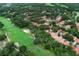 Scenic aerial view of homes nestled within a lush golf course community at 1364 Augusta National Blvd, Winter Springs, FL 32708