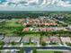 Aerial view of the property highlighting its location within a well-maintained neighborhood at 1597 Katie Cv, Sanford, FL 32771