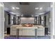 Home theater with large screen, comfortable seating, and custom lighting at 1597 Katie Cv, Sanford, FL 32771