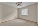 Bedroom with carpet, ceiling fan and window at 172 Clear Lake Cir, Sanford, FL 32773