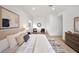 Spacious bedroom features hardwood floors, area rug, and stylish decorative wall art at 1760 Mondrian Cir, Winter Park, FL 32789