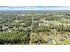 Wide aerial view of neighborhood highlighting the house location at 19562 Majestic St, Orlando, FL 32833