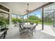 An expansive screened lanai is perfect for outdoor enjoyment and relaxation at 2308 Bur Oak Ct, Oviedo, FL 32766