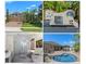 Collage showcasing front elevation, aerial view, primary bathroom, and backyard pool at 2456 Northumbria Dr, Sanford, FL 32771