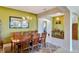 Dining room featuring wood furnishings and an archway looking into the bedroom at 2631 Captains Ct, Kissimmee, FL 34746