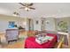 Open floor plan showing the spacious living area with hardwood floors and a comfortable seating arrangement at 2631 Captains Ct, Kissimmee, FL 34746