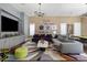 Spacious game room with ample seating, a pool table, and stylish decor at 3428 Chaine Du Lac Blvd, Windermere, FL 34786