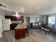 This living space features an open layout with updated kitchen, dining area and comfortable living room at 6337 Parc Corniche Dr # 2311, Orlando, FL 32821