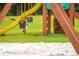 A close-up view of the playground swings and a sandy base at 6337 Parc Corniche Dr # 2311, Orlando, FL 32821