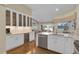 Spacious kitchen offers generous counter space, stainless steel appliances, and view to the living room at 736 Timacuan Blvd, Lake Mary, FL 32746