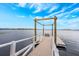 Community dock features bench seating, easy lake access and peaceful scenic views at 10241 Pointview Ct, Orlando, FL 32836