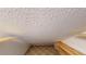 Unfinished attic space, showcasing wood shelving and carpeted floor at 10809 Arrowtree Blvd, Clermont, FL 34715