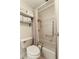 Well-maintained bathroom with a toilet and shower/tub combo at 142 Florence Blvd, Debary, FL 32713